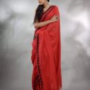 Pure Cotton Handloom Saree - Red