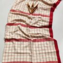Kantha Stitch Hand Embroidered Jamdani Silk Cotton Saree - Cream