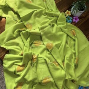 Mul Cotton Handloom Saree - Green