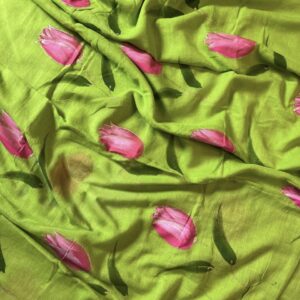 Mul Cotton Handloom Saree - Green