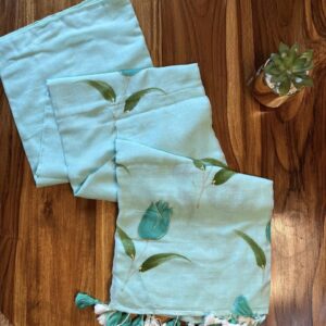 Mul Cotton Handloom Saree - Blue