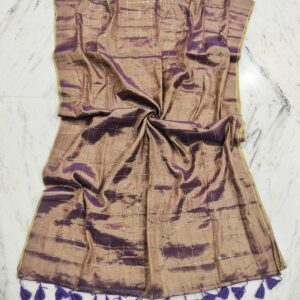 Raga Handloom Tissue Cotton Saree - Beige