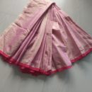 Handloom Tissue Cotton Saree - Pink