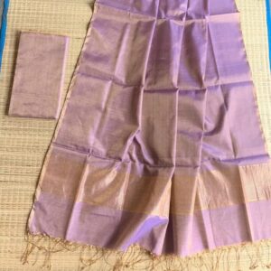 Raga Handloom Tissue Linen Saree - Lavender