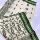 Tant Banarasi Cotton Handloom Saree - Cream