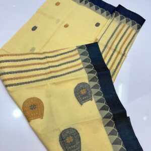 Tant Banarasi Cotton Handloom Saree - Beige