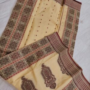 Tant Banarasi Cotton Handloom Saree - Beige