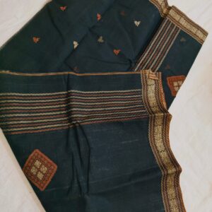 Tant Banarasi Cotton Handloom Saree - Black