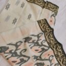 Tant Banarasi Cotton Handloom Saree - Cream