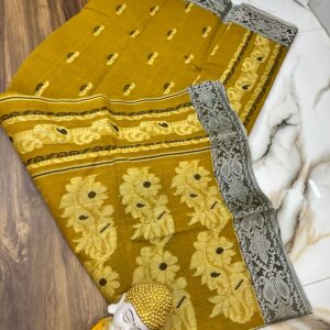 Tant Banarasi Cotton Handloom Saree - Green