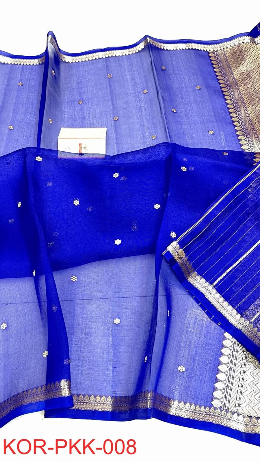 Pure Organza Silk Saree - Blue