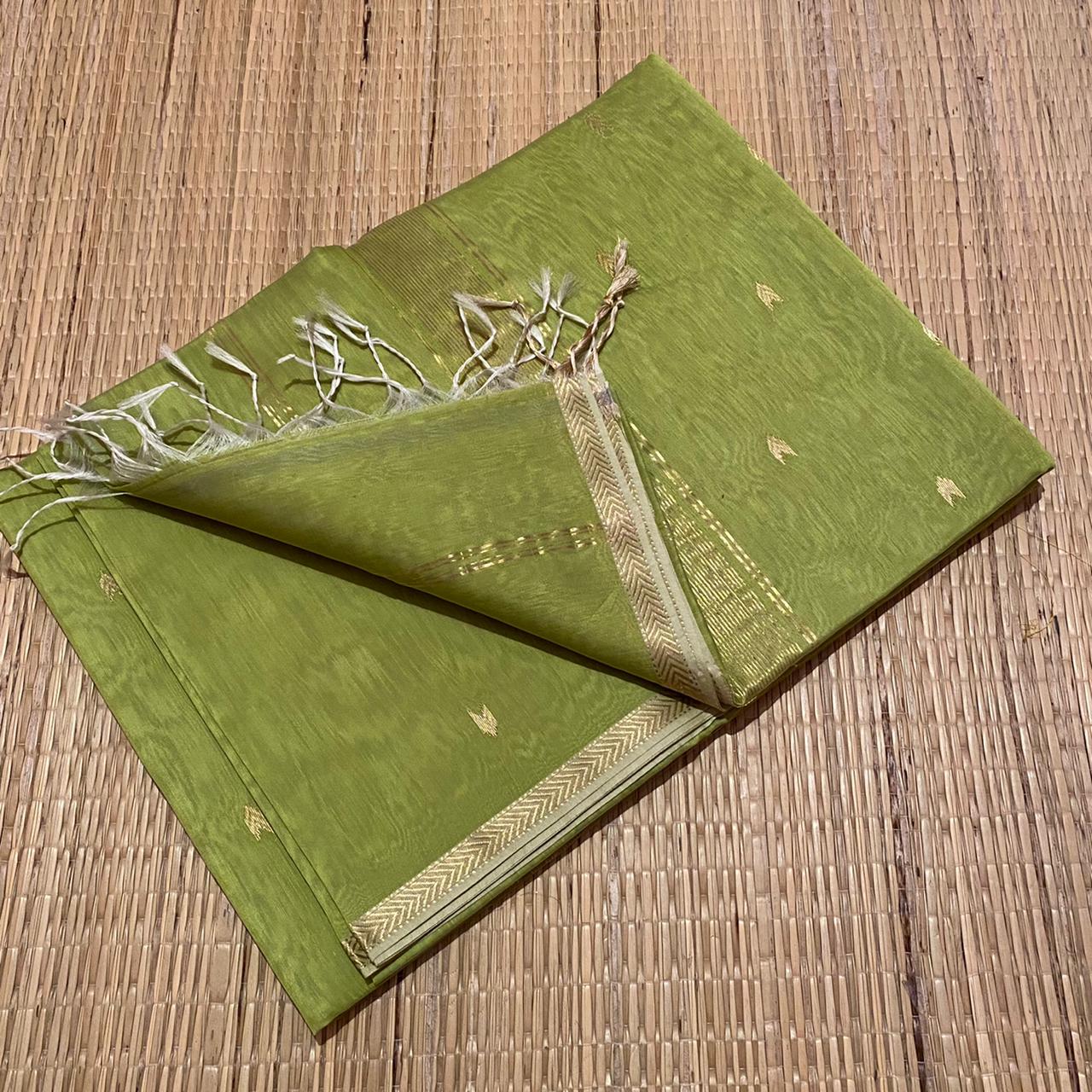 Cotton Silk Saree - Green