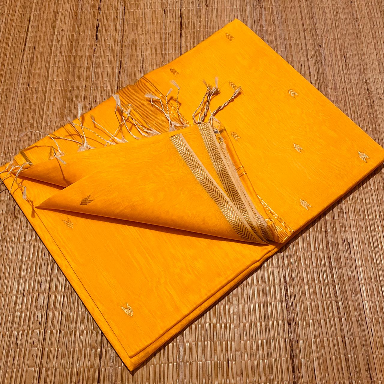 Cotton Silk Saree - Yellow