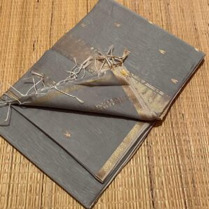 Cotton Silk Saree - Grey