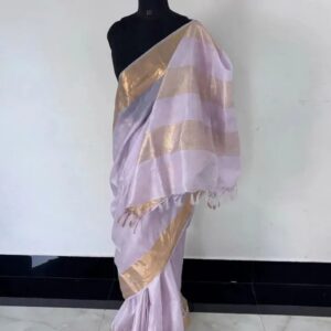 MAHATI Tussar Muga Silk Saree - Lavender