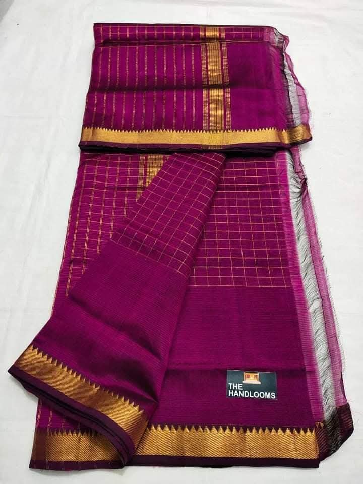MAHATI Cotton Silk Saree - Purple