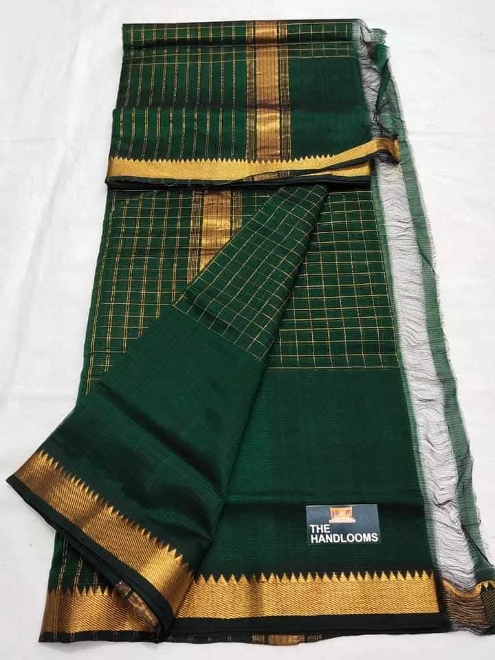 MAHATI Cotton Silk Saree - Green