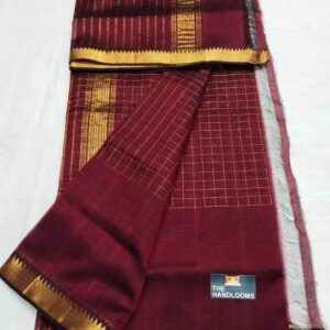 MAHATI Cotton Silk Saree - Maroon