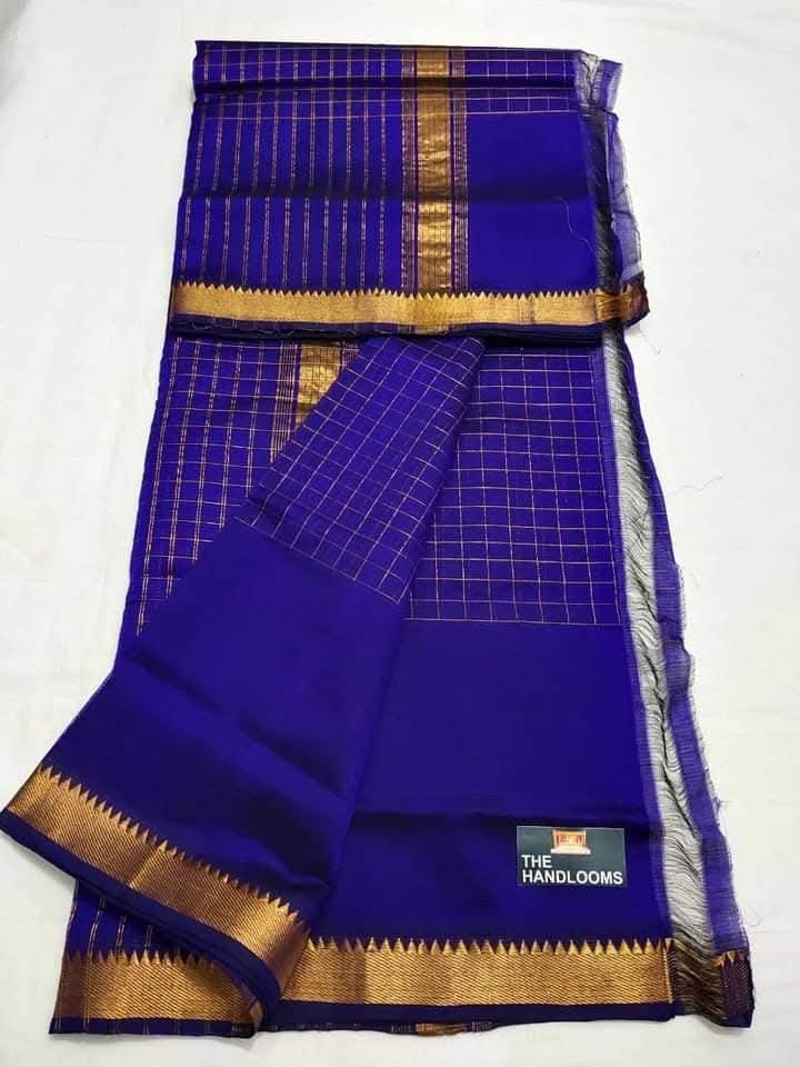 MAHATI Cotton Silk Saree - Violet
