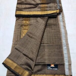 MAHATI Cotton Silk Saree - Brown