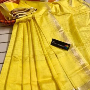 MAHATI Cotton Silk Saree - Yellow