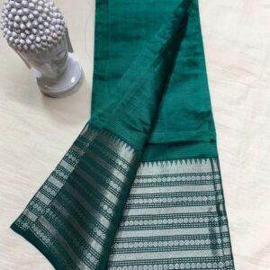 MAHATI Cotton Silk Saree - Teal