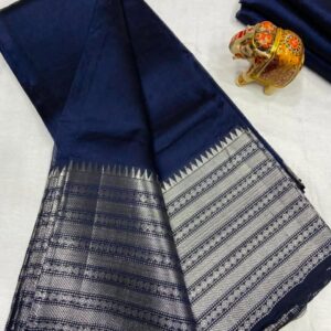 MAHATI Cotton Silk Saree - Blue