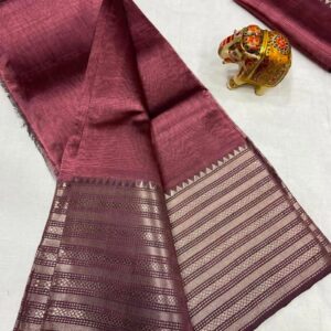 MAHATI Cotton Silk Saree - Copper