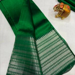 MAHATI Cotton Silk Saree - Green