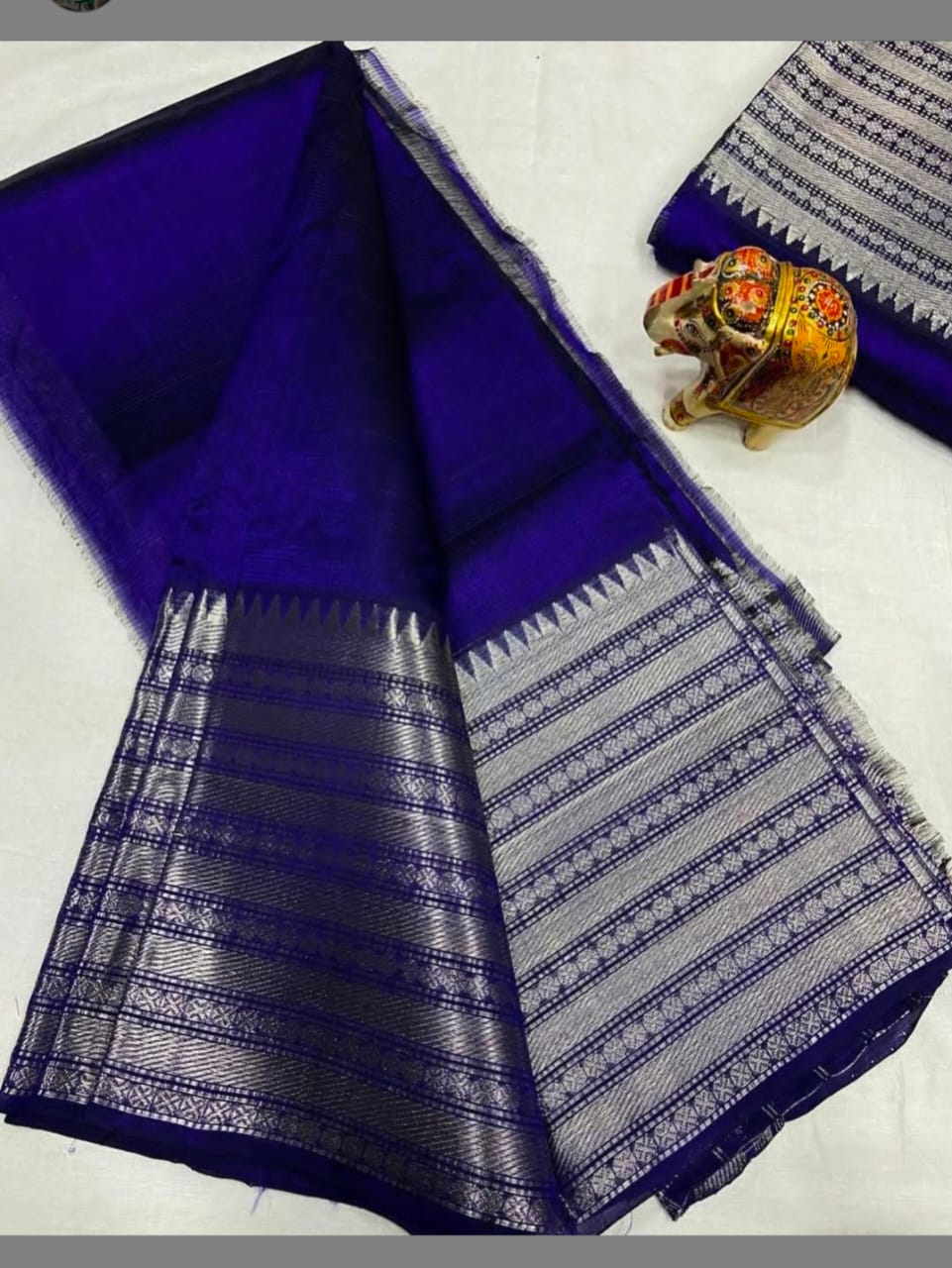 MAHATI Cotton Silk Saree - Blue