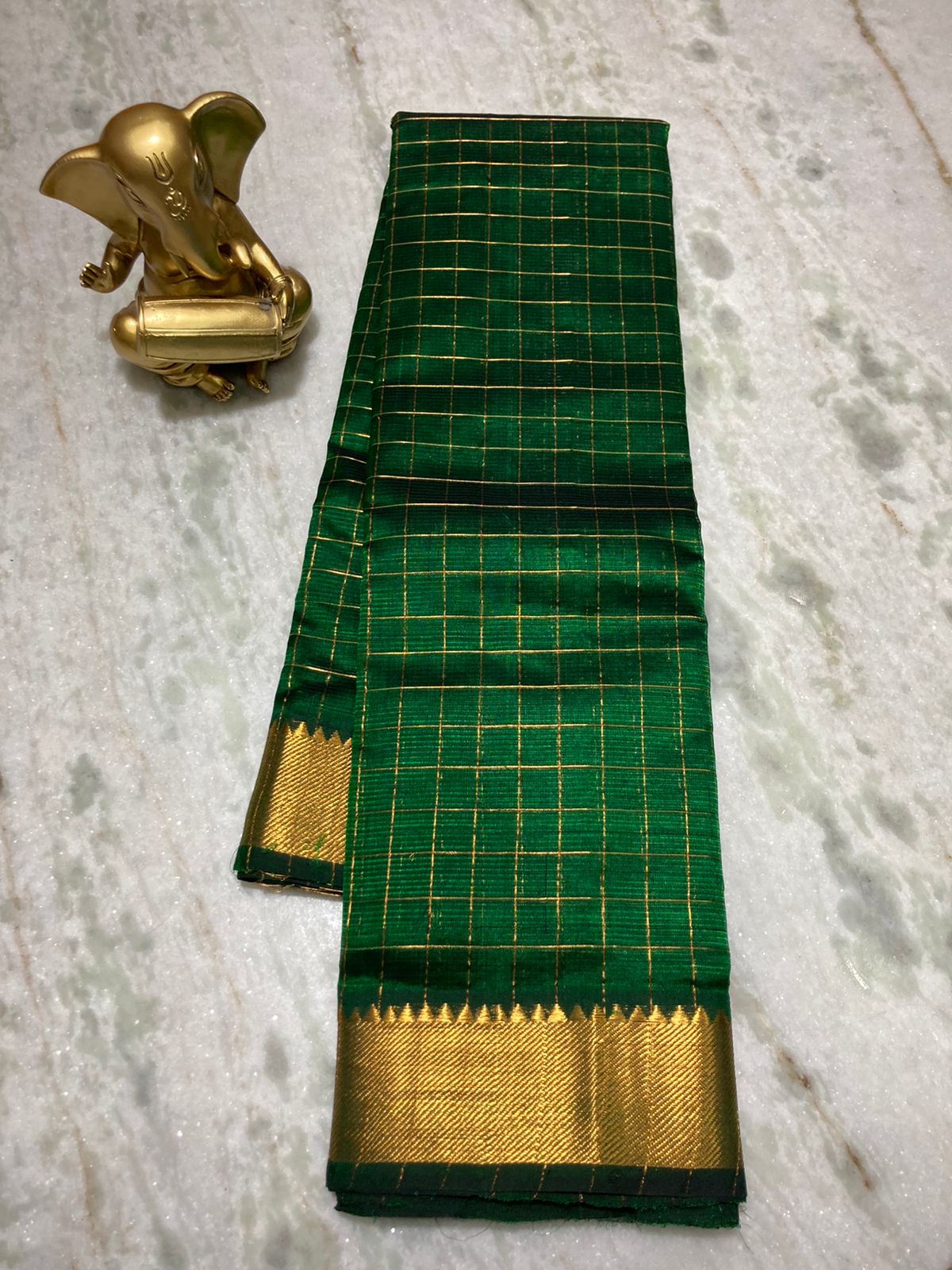 MAHATI Cotton Silk Saree - Green