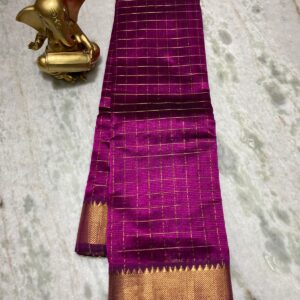 MAHATI Cotton Silk Saree - Magenta