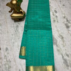 MAHATI Cotton Silk Saree - Teal