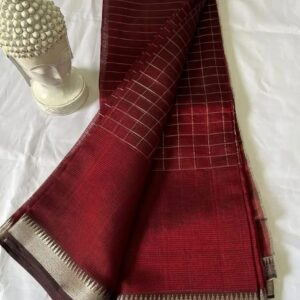 MAHATI Cotton Silk Saree - Maroon