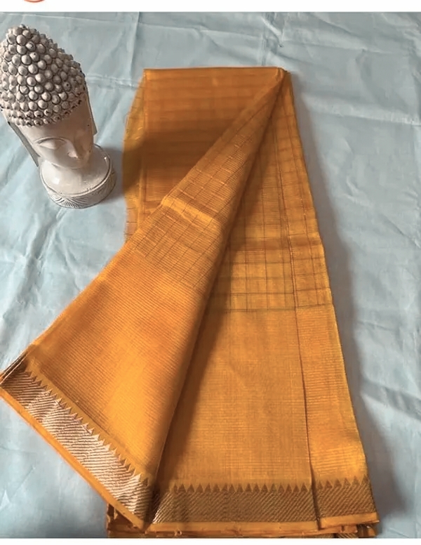 MAHATI Cotton Silk Saree - Yellow