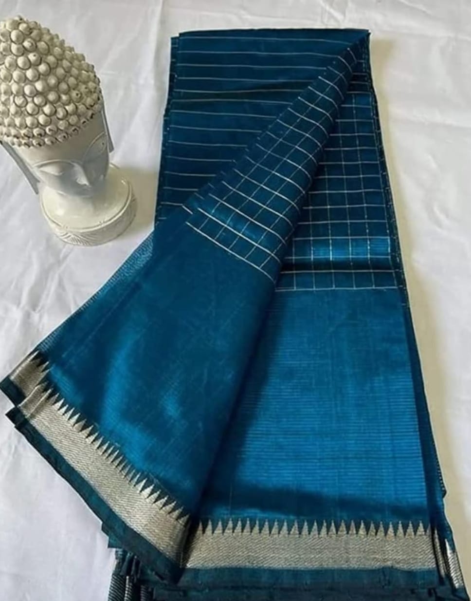 MAHATI Cotton Silk Saree - Blue