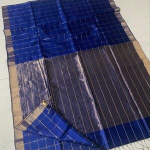 MAHATI Cotton Silk Saree - Blue