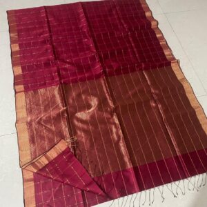 MAHATI Cotton Silk Saree - Red
